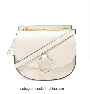 Faux Fur Shoulder Bag Pure Color Saddle Bag