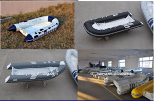Liya 4.3m-5.2m Small Rigid Inflatable Boat Inflatable Boat with Outboard Motor