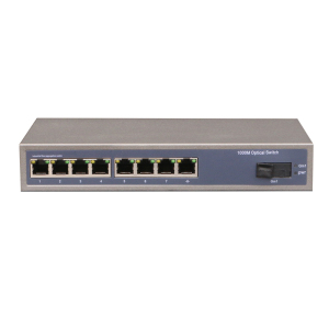 1 Port Sc + 8 Port RJ45 Full Enhanced Full Gigabit Fiber Switch