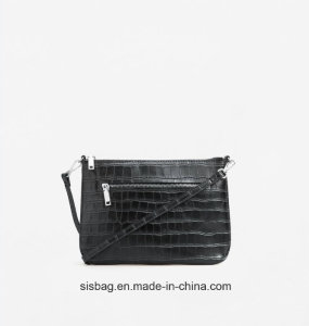 PU Crocodile Grain Lady Satchel Bag